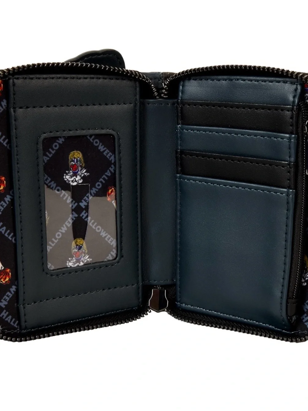 Halloween Michael Myers Loungefly Zip Wallet - Black & Orange
